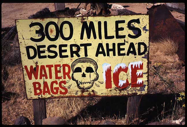 desert warning